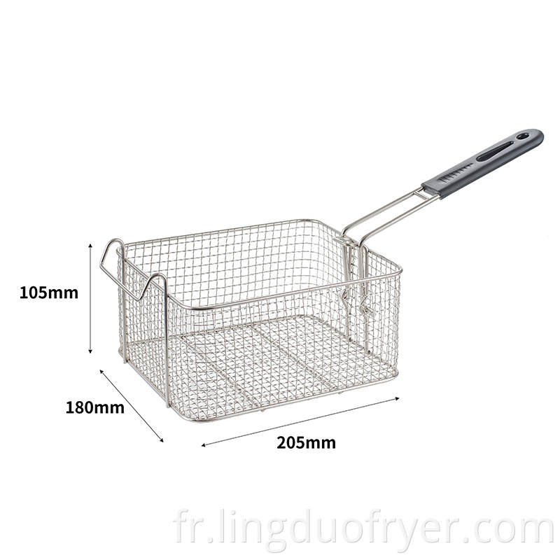 6L+6L Gas fryer basket